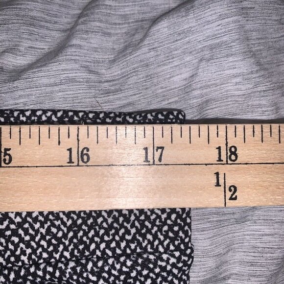 Lands End Black and White Tweed Print Two Piece Skirt Set Size Large 14/16 - Picture 11 of 12